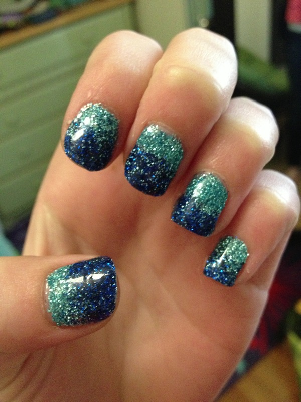 loose glitter ombré nails | Kada K.'s Photo | Beautylish
