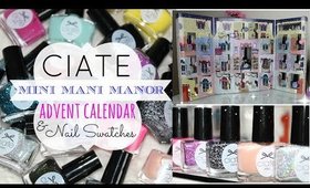 Ciate Mini Mani Manor Advent Calendar and Nail Swatches