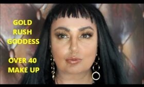 Gold Rush Goddess Makeup Tutorial / Golden Glow Summer Makeup / Over 40