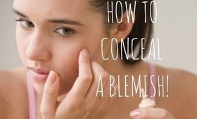How To Conceal A Blemish / Spots - Makeup Masterclass