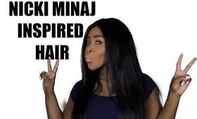 How To:Sleek & Straight Nicki Minaj Inspired Hair ft  Donmily Hair