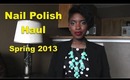 VEDA Day #17 - Spring 2013 | Nail Polish Haul