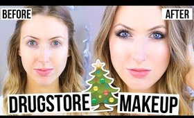 Drugstore Christmas Holiday Makeup! || Chit Chat Get Ready with Me