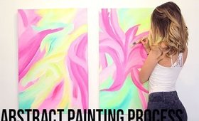 ABSTRACT PAINTING PROCESS !