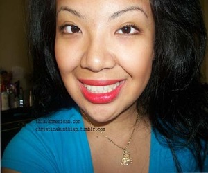 I have nothing else on except for mascara, bronzer and lipstick. I went back to black hair :)