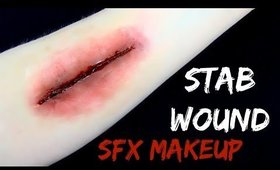 STAB WOUND SFX Makeup Tutorial | NO LATEX!!