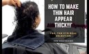 How to thicken thin 3A natural hair! Follow me on instagram @_IAMCYNDOLL_
