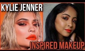 KYLIE JENNER Inspired ORANGE EYEMAKEUP LOOK  | Stacey Castanha