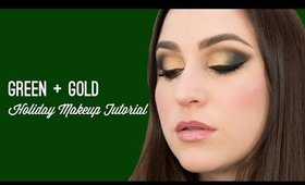 Green and Gold Holiday Makeup Tutorial