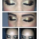 gold bronze eyeshadow 
