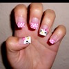 hello kitty spring nails