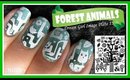 FOREST ANIMALS KONAD STAMPING NAIL ART DESIGN TUTORIAL USING DREAM GIRL IMAGE PLATES HOW TO
