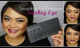 Smokey Chocolate Brown Eye & Berry Lip Tutorial // Smashbox Full Exposure Palette // villabeauTIFFul