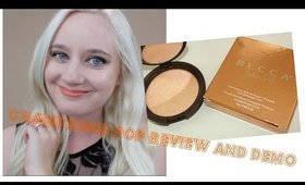 BECCA Jaclyn Hill Shimmering Skin Perfector Champagne Pop Review and Demo on Pale skin