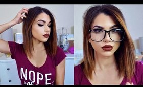 How To Get Sleek Straight SHORT HAIR! Perfect Lob Hair Tutorial