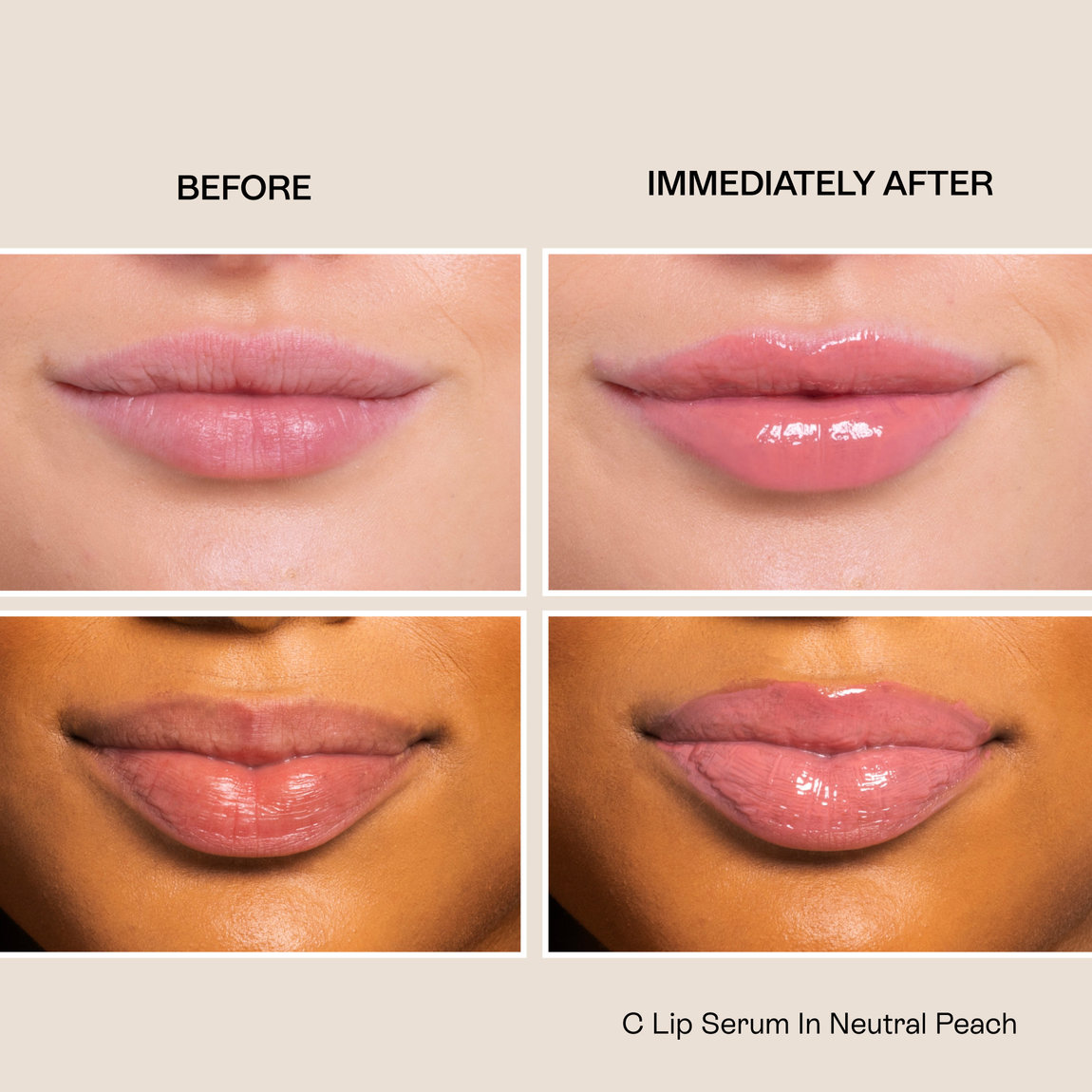 BeautyStat C Lip Serum Mineral SPF 30 Neutral Peach