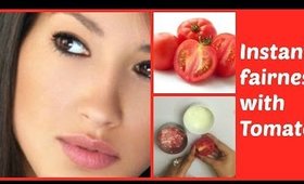 Get Bright ,glowing & spotless skin in 15 min with Tomato