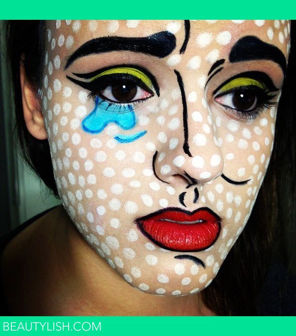 Lichtenstein Pop Art Inspired Makeup | Loraine C.'s (lochurch) Photo ...