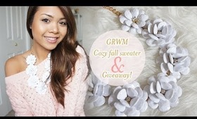 GET READY WITH ME: Cozy Fall Sweater & Ameera Noor GIVEAWAY! | Charmaine Manansala