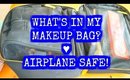 What's in my Travel Makeup Bag? ♥ Airplane Safe! | Rosa Klochkov