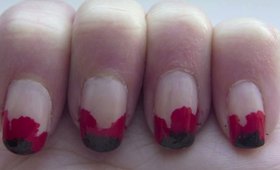 Poppy Nails for Remembrance Day