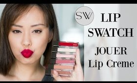 Jouer cosmetics Lip Creme liquid lipstick swatches & review