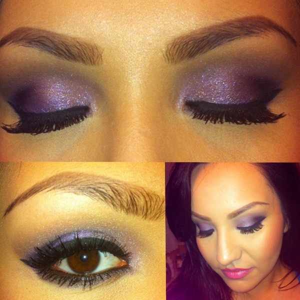 party makeup with purple dress Nabeela Meenazi (@makeupbynabeelaa) posted on Instagram: PURPLE GLAM . .  . #bridalmakeup #bridalmakeupartist #hyderabadmakeupartist #hyderabadmua  #bridallehenga #bridaljewellery #glossylips  Mar 23, 2021 at 3:23pm UTC