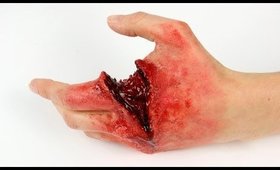 Nasty cut SFX makeup tutorial