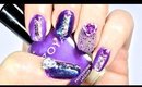 Violet Roses & Caviar Nail Art ft Nail Pattern Boldness & Born Pretty Store