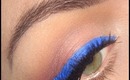 Fall make-up tutorial : Blue liner and brights lips