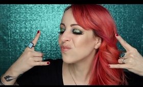 GREEN GLITTER St. Patrick's Day Makeup Tutorial, Ipsy OS Collab! | GlitterFallout