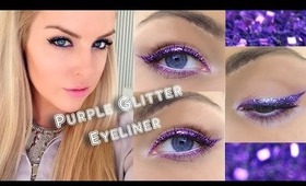 Purple Glitter Eyeliner - Makeup Tutorial