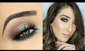 One Brand Drugstore Makeup Tutorial | Brown and Teal Halo Smokey Eye