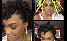 Flexi Rod Set  on Natural Hair