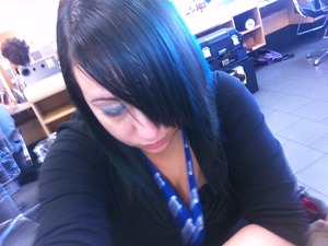 MY blue black hair i love it!!!