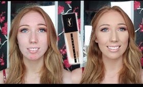 24 HOUR MATTE FOUNDATION?! YSL All Hours Foundation | FIRST IMPRESSION!