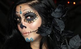 DIA DE LOS MUERTOS DAY OF THE DEAD MAKEUP TUTORIAL + CA LOTTERY CONTEST!