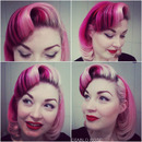 Classic pin up vintage curl set