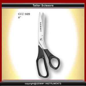 Tailor scissors-Sharp scissors-Fabric scissors-Sewing shears-Textile scissors-Dress maker scissors-Universal scissors-Shears-Multipurpose scissors-Utility scissors-Plastic handle scissors-Fabric shears-Sewing scissors-Dressmaker shears-Craft Scissors-Patchwork scissors
Size: 5 "to 12"
Plain and Serrated Blades
Made with high quality stainless steel
Also Available In Plasma Coating, Powder Coating, Paper Coating, Full Gold, Half Gold, Dull and Mirror Polish Finish, Chrome Finish. Mate Black Finish