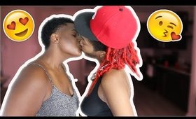 NO HANDS KISSING CHALLENGE