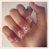 panter print nails in pink x