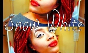 Snow White: A Basic White Eyeshadow Makeup Look:)