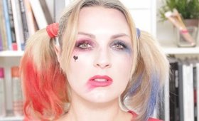 Quick Halloween tutorial Harley Quinn