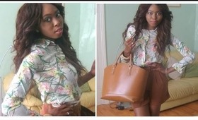 Beautybyjj 100,000+ Subscribers Contest/Giveaway-OOTD : Floral studs