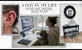 A DAY IN MY LIFE: WORKING FROM HOME IN THE NEW OFFICE! | Lauren Elizabeth