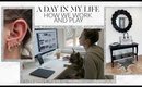 A DAY IN MY LIFE: WORKING FROM HOME IN THE NEW OFFICE! | Lauren Elizabeth