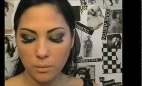 Black Glitter Smokey Eye