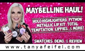 New Maybelline! | Highlights, Palettes, Lippies, & More | Swatches, Demo, & Review | Tanya Feifel