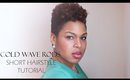 Short Natural Hairstyle Tutorial Using Cold Wave Rods