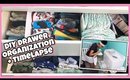 BEST DIY Dresser Drawer Organization ( KONMARI ) + Declutter Time-lapse
